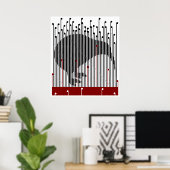 Poster Kiwi dans le Raupo, BULLRUSH (Bureau à domicile)