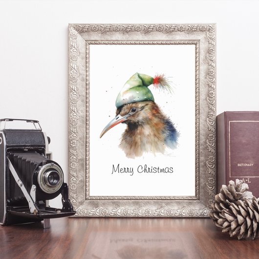 Poster Kiwi de Noël cosy, coutume