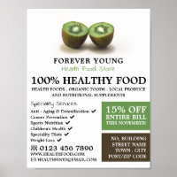 Kiwi Fruit, Santé Food Store Publicité