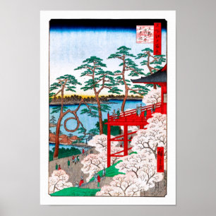 Poster Kiyomizu Hall, Shinobazu Pond Hiroshige Fine Art