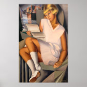 Poster Kizette en Rose | Tamara de Lempicka | (Devant)