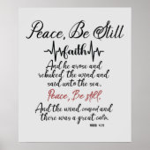 Poster KJV Peace Be Still Scripture (Devant)