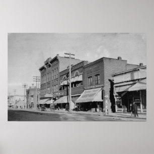 Poster Klamath Falls, OU Vue sur Main Street