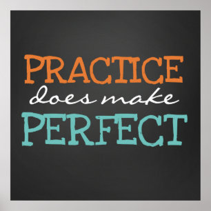 Poster klaslokaal schoolonderwijzer Quote Chalkboa