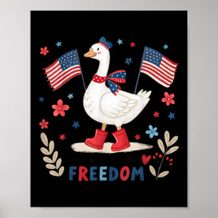 Poster Klaxonnez Si Vous Aimez La Liberté Drapeau États-U