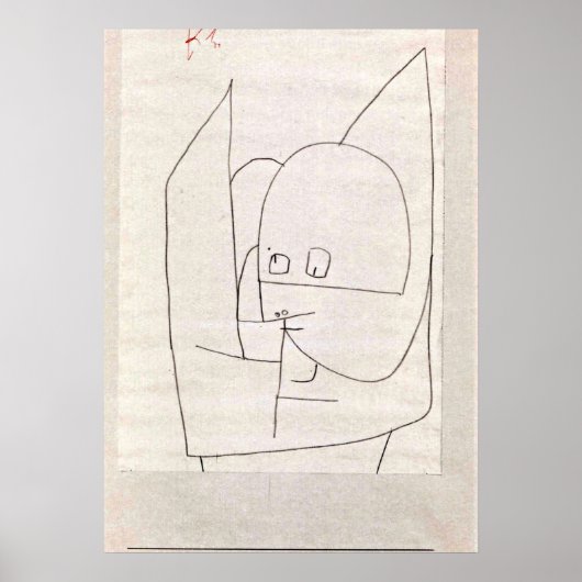 Poster Klee - Altkluger Engel (Devant)