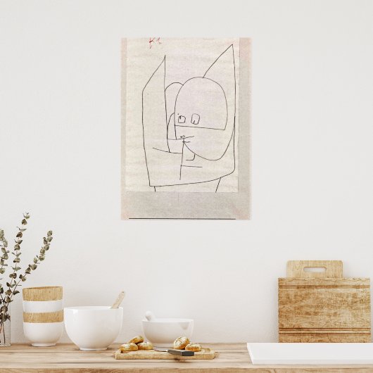 Poster Klee - Altkluger Engel (Cuisine)