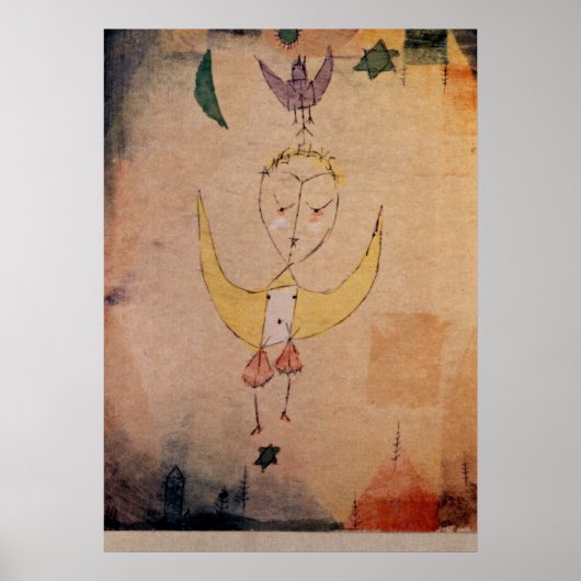 Poster Klee - Angelus Descendens (Devant)