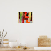 Poster Klee - Angles droits (Cuisine)