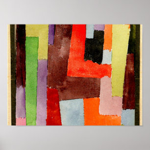 Poster Klee - Angles droits