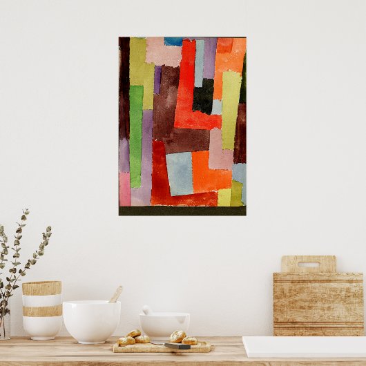 Poster Klee - Angles droits (Cuisine)