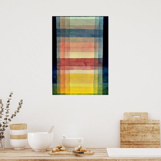 Poster Klee - Architecture de la plaine (Cuisine)