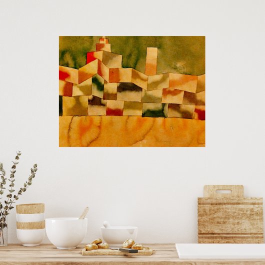 Poster Klee - Architecture orientale (Cuisine)