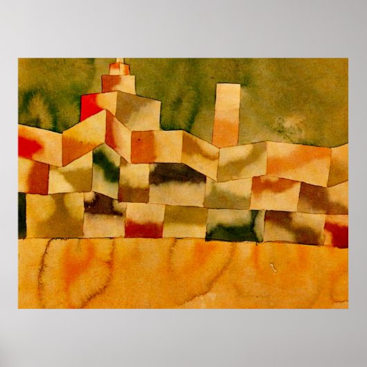 Poster Klee - Architecture orientale (Devant)