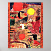 Poster Klee - Cérémonie et coucher de soleil (Devant)