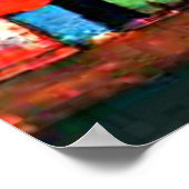 Poster Klee - City Picture avec rouge et vert (Coin)