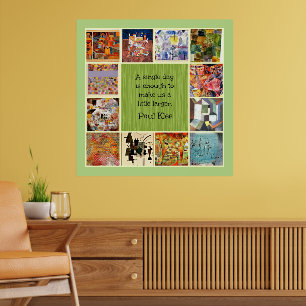 Poster Klee - Collage Coloré