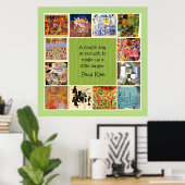 Poster Klee - Collage Coloré (Bureau à domicile)