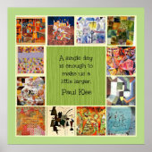 Poster Klee - Collage Coloré (Devant)