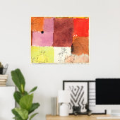 Poster Klee - Composition avec personnages, (Bureau à domicile)