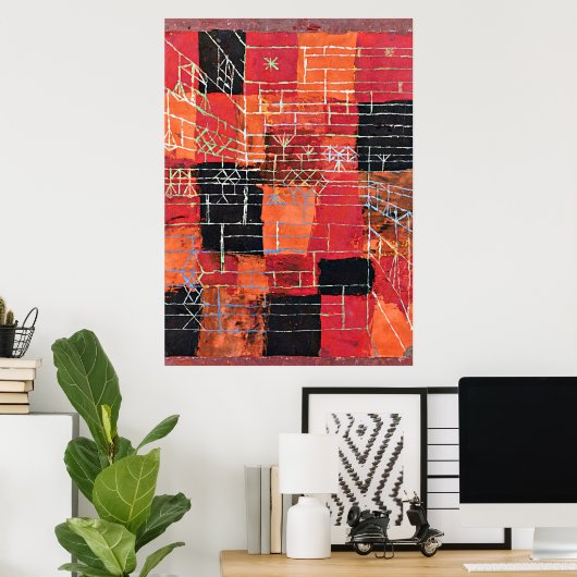 Poster Klee - Configuration, art abstrait, (Bureau à domicile)