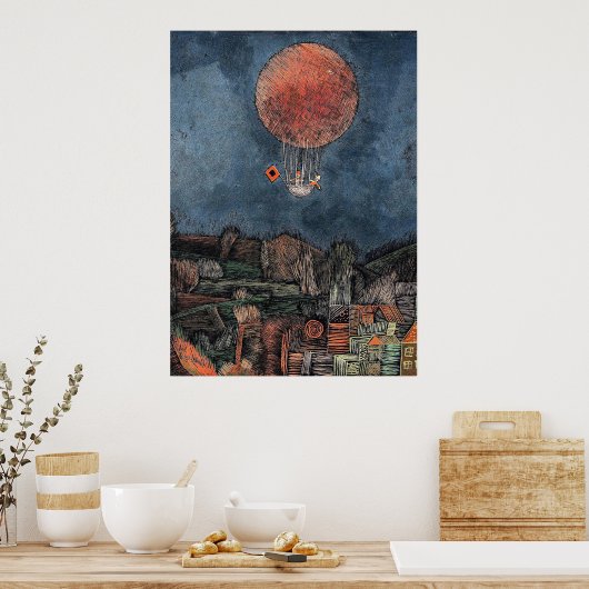 Poster Klee - Der Luftballon (Cuisine)