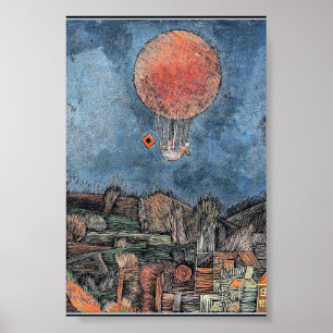 Poster Klee - Der Luftballon, oeuvre d'art abstraite