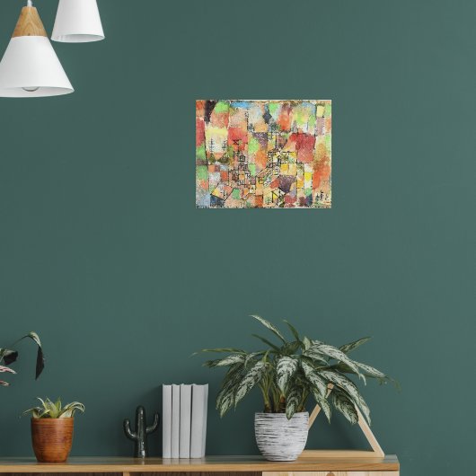 Poster Klee - Deux maisons de campagne (Salon 1)