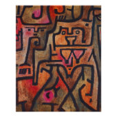 Poster Klee Expressionniste Forêt Abstraite Art Moderne (Devant)