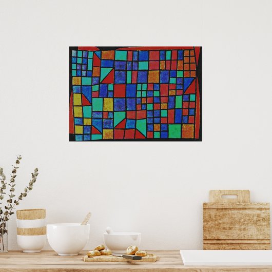 Poster Klee - Façade en verre (Cuisine)