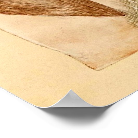 Poster Klee - Fleur en mars, art abstrait (Coin)