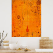 Poster Klee - Fruits en rouge (Cuisine)