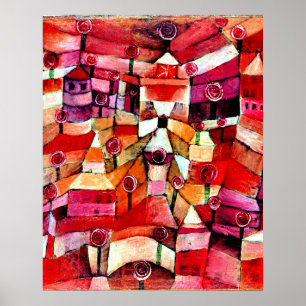 Poster Klee - Jardin de roses