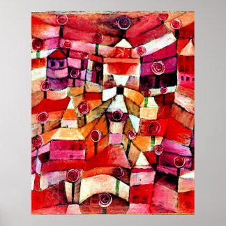 Poster Klee - Jardin de roses