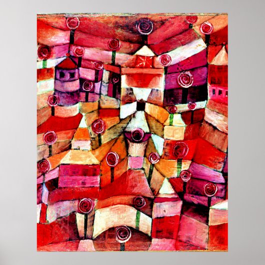 Poster Klee - Jardin de roses (Devant)