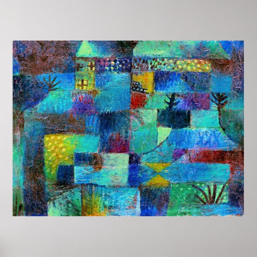 Poster Klee - Jardin en terrasse (Devant)