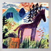 Poster Klee - Le Cheval, (Devant)