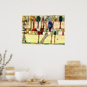 Poster Klee - Le Village fou (Cuisine)