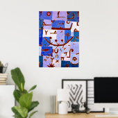 Poster Klee - Légende du Nil (Bureau à domicile)