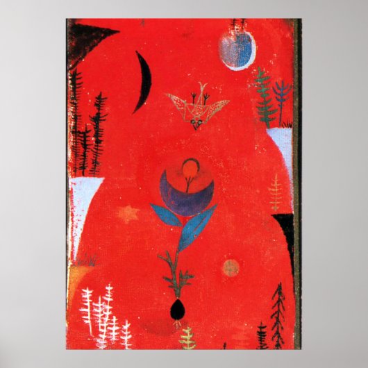 Poster Klee - Mythe des fleurs (Devant)