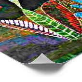 Poster Klee - Paysage aux oiseaux jaunes (Coin)