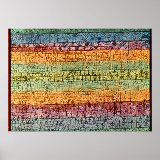 Poster Klee - Pépinière d'arbres (Devant)