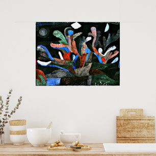 Poster Klee - Photo d'un jardin aux couleurs sombres