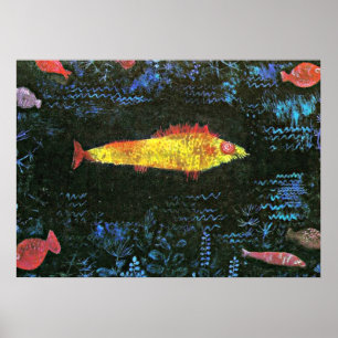 Poster Klee - Poisson d'or