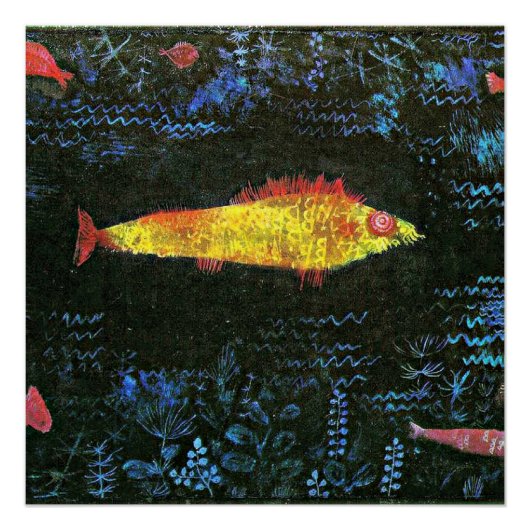 Poster Klee - Poisson d'or (Devant)