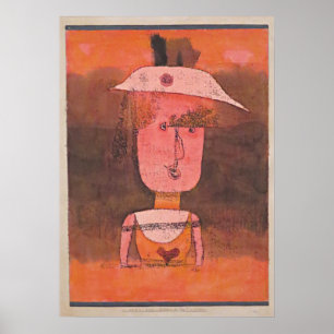 Poster Klee - Portrait de Mme P. dans le Sud