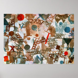 Poster Klee - Réflexions sur la bataille