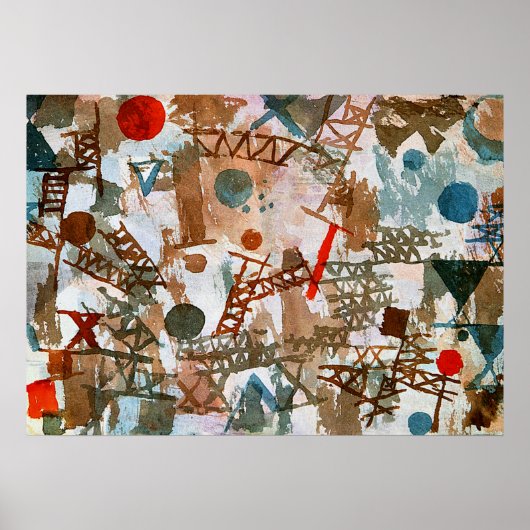 Poster Klee - Réflexions sur la bataille (Devant)