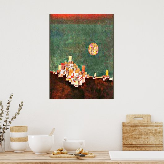 Poster Klee - Site choisi, oeuvre abstraite (Cuisine)