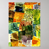 Poster Klee - Souvenir d'un jardin (Devant)